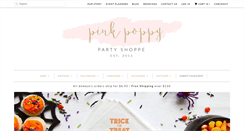 Desktop Screenshot of pinkpoppypartyshoppe.com